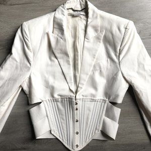 STELLA MCCARTNEY Corset Blazer white/cream